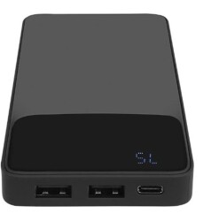 S-link P107 10000mAh Type-C 10W Siyah Gizli LED Taşınabilir Pil Şarj Cihazı Powerbank - 2