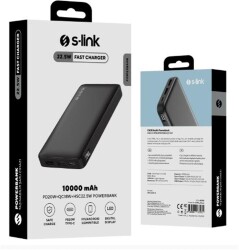 S-link P311L 10000mAh PRM LED Logo Siyah LCD Taşınabilir Pil Şarj Cihazı Powerbank - 1