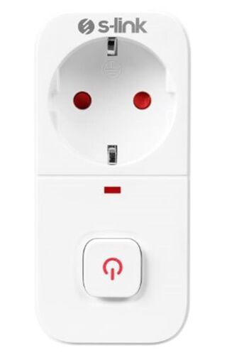 S-link SL-010 16A-250V 750 Joule Anahtarlı Isıya Duyarlı Devre ve Akım Korumalı Tekli Priz - S-LİNK (1)