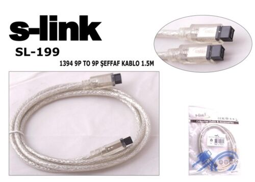 S-link SL-199 9pin To 9pin 1.5mt Firewire Kablo - S-LİNK