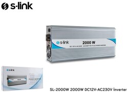 S-Link Sl-2000W 2000W Dc12v-Ac230v İnverter - 1