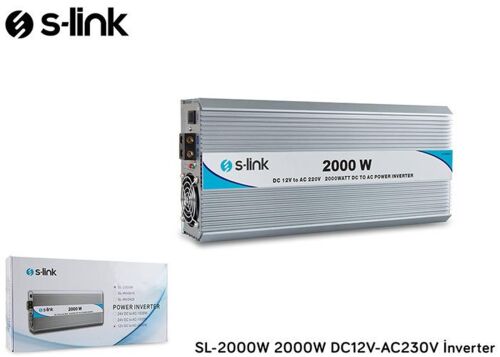S-Link Sl-2000W 2000W Dc12v-Ac230v İnverter - S-LİNK