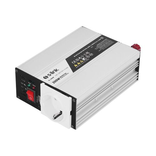 S-link SL-200W 200W Çakmaktan Power Inverter - S-LİNK