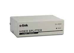 S-link SL-2504 4 VGA 250Mhz Monitör Splitter - 1