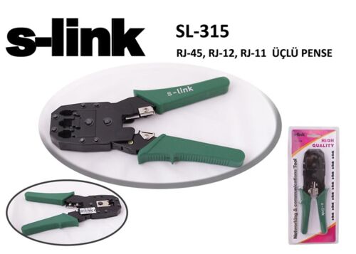 S-link SL-315 RJ-45-RJ-12-RJ-11 Üçlü Pense - S-LİNK