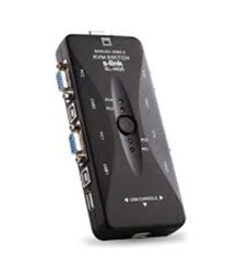 S-link SL-4605 4 Port Kablolu Usb Manuel KWM Switch - 1