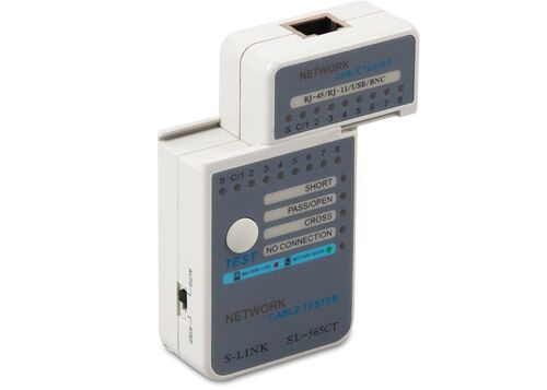 S-Link SL-565CT RJ45 Ağ Kablosu Test Cihazı - S-LİNK