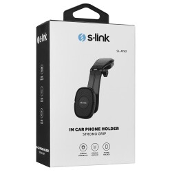 S-link SL-AT42 Universal Ayarlanabilir Siyah Torpido Üstü Jel Pad Mıknatıslı telefon tutucu - 1