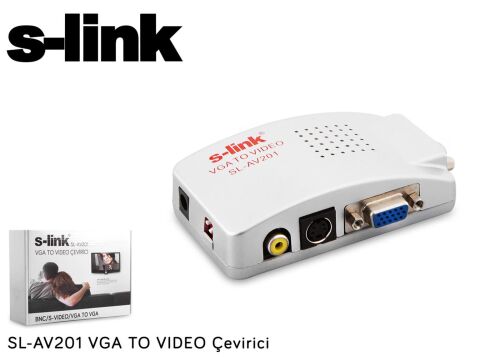S-link SL-AV201 Vga To Video Converter - S-LİNK