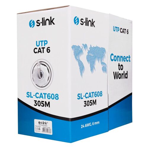 S-link SL-CAT608 305mt Utp Cat6 Kablo 24awg - S-LİNK