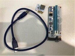 S-link Sl- Ex10 Pcı-E 1x To 16x Sata 6Pin Bitcoin Riser Ekran Kartı Yükseltici - 1
