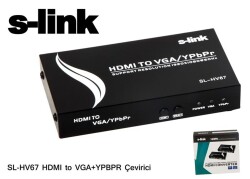 S-link sl-hv67 Hdmı To Vga+ypbpr Çevirici Adaptör - 1