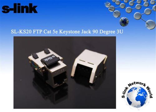 S-link SL-KS20 FTP CAT5E Kestone Jack3U 90 Dek - S-LİNK