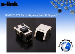S-link SL-KS20 FTP CAT5E Kestone Jack3U 90 Dek - 1