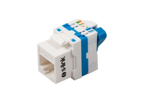 S-link SL-KS75 180 Derece UTP CAT6 Kestone Jack3U 90 Der - 1