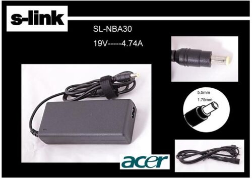 S-link SL-NBA30 19v 4.74a 5.5-1.75 Notebook Adaptörü - 1