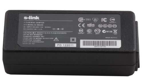 S-link SL-NBA308 40w19v 2.1a 2.5-0.7 Notebook Adaptörü - S-LİNK