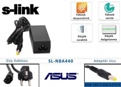 S-link SL-NBA440 40w 19v 2.15a 5.5-2.5 Asus Notebook Adaptörü - 1