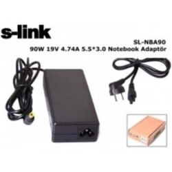 S-link SL-NBA90 90W 19V 4.74A 5.5-3.0 Samsung Notebook Bataryası - 1