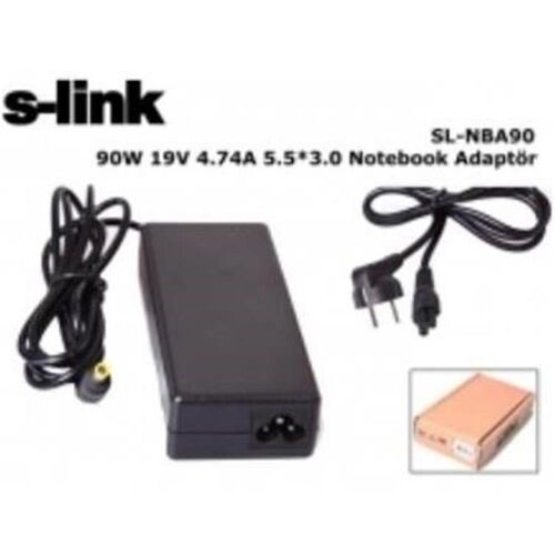 S-link SL-NBA90 90W 19V 4.74A 5.5-3.0 Samsung Notebook Bataryası - 1