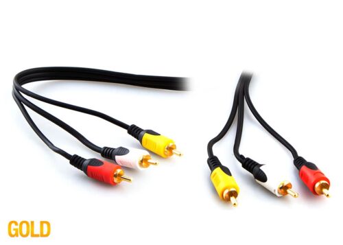 S-link SL-RCA10 3RCA To 3RCA 10m Gold Kablo - S-LİNK