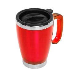 S-link SL-TM1981 Kırmızı 415ML Iç 304 Dış 201 Paslanmaz Çelik Kupa - 1