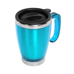 S-link SL-TM1981 Turkuaz 415ML Iç 304 Dış 201 Paslanmaz Çelik Kupa - 1