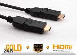 S-link SLX-318 HDMI M-M 5m Altın Uçlu 24K + L Kon. 1.4 Ver. 3D Kablo - 1