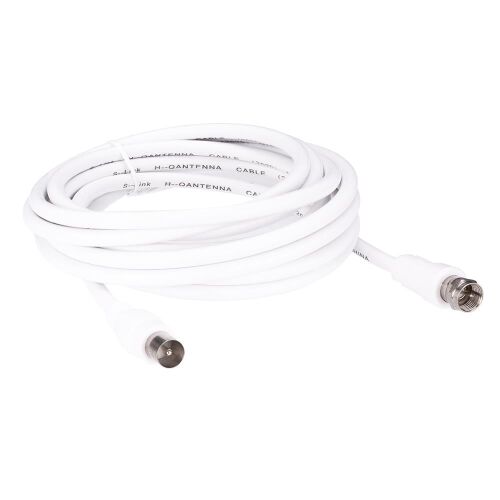 S-link SLX-843 3m TV 9.5M To RG6 F-M Anten Kablosu - S-LİNK