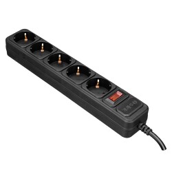S-link SPG3-J-5 1.5m 306Joule 5Li Akım Kor.Siyah Priz - 2