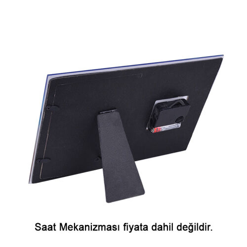 Saatli Cam Fotoğraf Çerçevesi - 13x17cm - 4