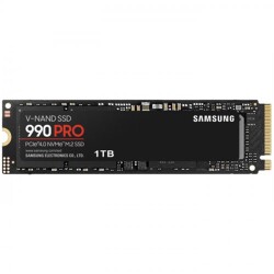 Samsung 1TB 990 PRO MZ-V9P1T0BW 7450-6900MB-s PCIe NVMe M.2 SSD Disk - 1