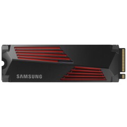 Samsung 1TB 990 PRO w-Heatsink MZ-V9P1T0CW 7450-6900MB-s RGB PCIe NVMe M.2 SSD Disk - 1