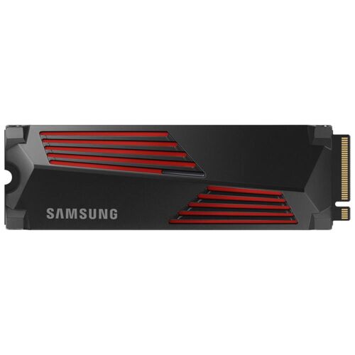 Samsung 1TB 990 PRO w-Heatsink MZ-V9P1T0CW 7450-6900MB-s RGB PCIe NVMe M.2 SSD Disk - SAMSUNG