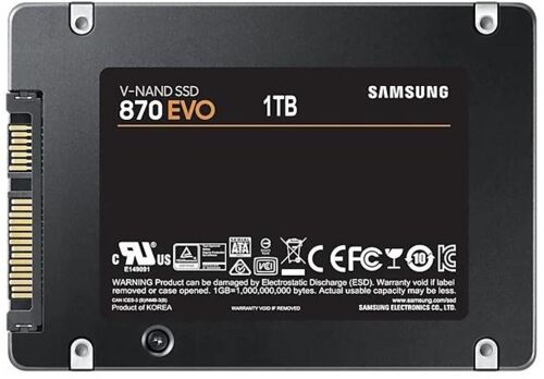 Samsung 1TB MZ-77E1T0BW 870 Evo Sata 3.0 560-530mb-s 2.5