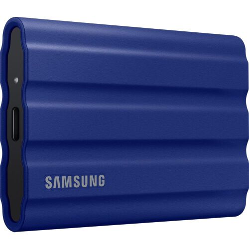 Samsung 2TB T7 Shield Usb 3.2 (Okuma 1050MB - Yazma 1000MB) Mavi Taşınabilir SSD Disk MU-PE2T0R-WW - 1