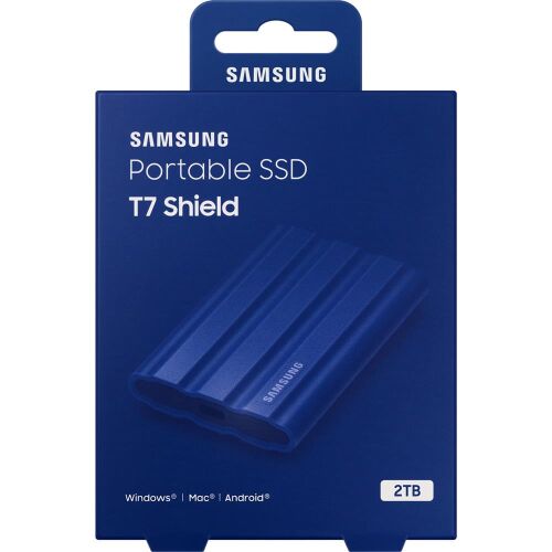 Samsung 2TB T7 Shield Usb 3.2 (Okuma 1050MB - Yazma 1000MB) Mavi Taşınabilir SSD Disk MU-PE2T0R-WW - 2