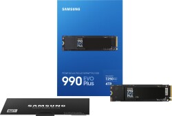 Samsung 4TB 990 EVO PLUS MZ-V9S4T0BW 7250-6300 MB-sn PCIe NVMe M.2 SSD Disk - 1