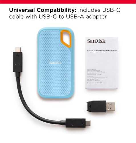 Sandisk 4TB Extreme SDSSDE61-4T00-G25B Blue 1050MB-S Mavi Taşınabilir SSD Disk - SANDISK