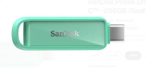 Sandisk SDIXS0N-256G-GN6NQ 256GB Phone Drive with USB-C-128GB (Seafoam Green) Flash Bellek - SANDISK (1)