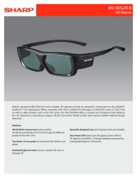 Sharp AN-3DG20B Aktif 3D Şarjlı Gözlük - 2