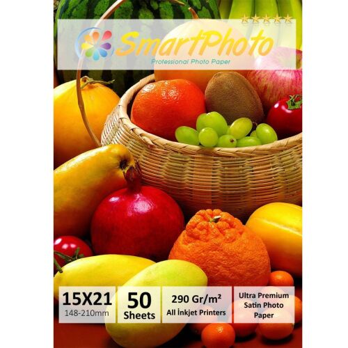 Smart Photo 15X21 Mat (Satin) 290 Gr/m² 50 Adet/1Paket Profesyonel Fotoğraf Kağıdı - SMARTPHOTO