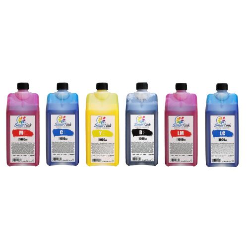 Smartink HP Uyumlu 1000ml 6 Renk Set Mürekkep - 1
