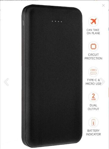 SnapMax SNP-3001 Siyah 10.000 mah Powerbank 2x USB Çıkışlı 1 Type-C ve 1 Micro Girişli - 2