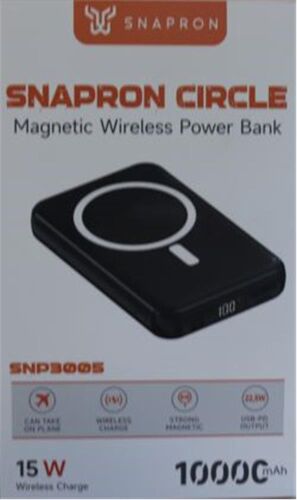 SnapMax SNP-3005 10.000 mah Kablosuz Hızlı Şarj Magsafe Powerbank LED Ekranlı Çoklu Girişli - SNAPRON