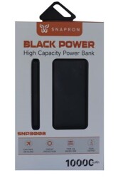 SnapMax SNP-3008 Siyah 10.000 mah Powerbank 2x USB Çıkışlı 1 Type-C ve 1 Micro Girişli - 2