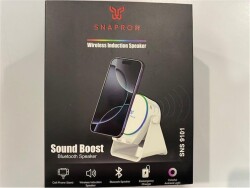Snapron SNS-9101 Beyaz (İNDUCTİON Özellikli) RGB Bluetooth Speaker (Phone Stand-Ambient Light) - 1