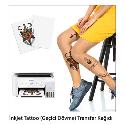 SRF İnkjet Tattoo (Geçici Dövme) Transfer Kağıdı (5 adet A4) - 3