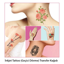 SRF İnkjet Tattoo (Geçici Dövme) Transfer Kağıdı (5 adet A4) - 2
