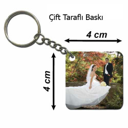 Sub.Kare Metal Anahtarlık 4x4 cm - 3